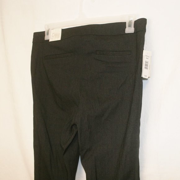 Dalia, Black with White Flec, Stretch Pants - Picture 3 of 4